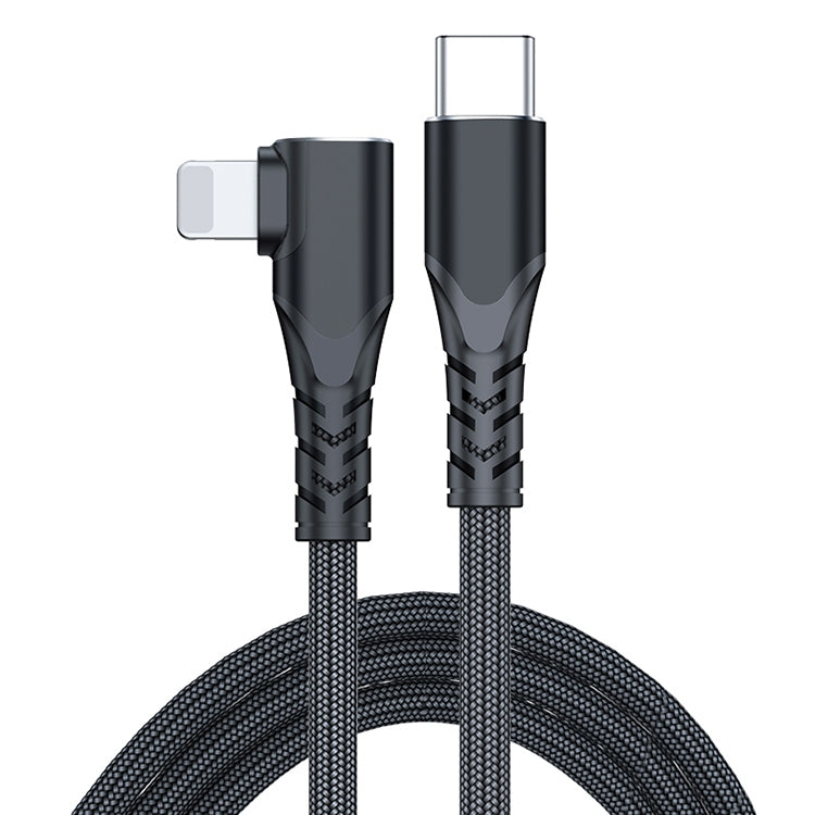 Cavo dati per telefono cellulare a gomito da 6 A PD 20 W USB-C / Type-C a 8 pin, 1m, 2m
