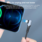 Cavo dati USB-C a 8 pin 20W PD 1m 2m a gomito