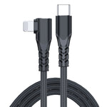 Cavo dati USB-C a 8 pin 20W PD 1m 2m a gomito