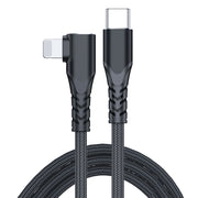 Cavo dati per telefono cellulare a gomito da 6 A PD 20 W USB-C / Type-C a 8 pin, 1m, 2m