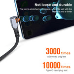 Cavo USB-C gomito 66W 6A nylon per iPhone 15 e 16