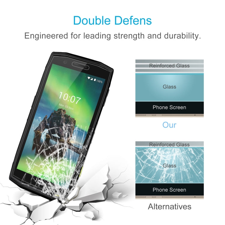 10 pellicole in vetro temperato da 0,26 mm 9H 2,5D, For Crosscall Action X5 (10 PCS), For Doogee X93 (50 PCS)