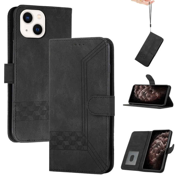 Custodia per cellulare in pelle con vibrazione Cubic Skin Feel, For iPhone 13 mini, For iPhone 13, For iPhone 13 Pro, For iPhone 13 Pro Max