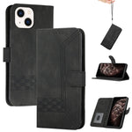 Custodia portafoglio in pelle per iPhone 13 con slot carte