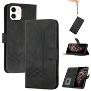 Custodia per cellulare in pelle con vibrazione Cubic Skin Feel, For iPhone 12 mini, For iPhone 12 / 12 Pro, For iPhone 12 Pro Max, For iPhone 11