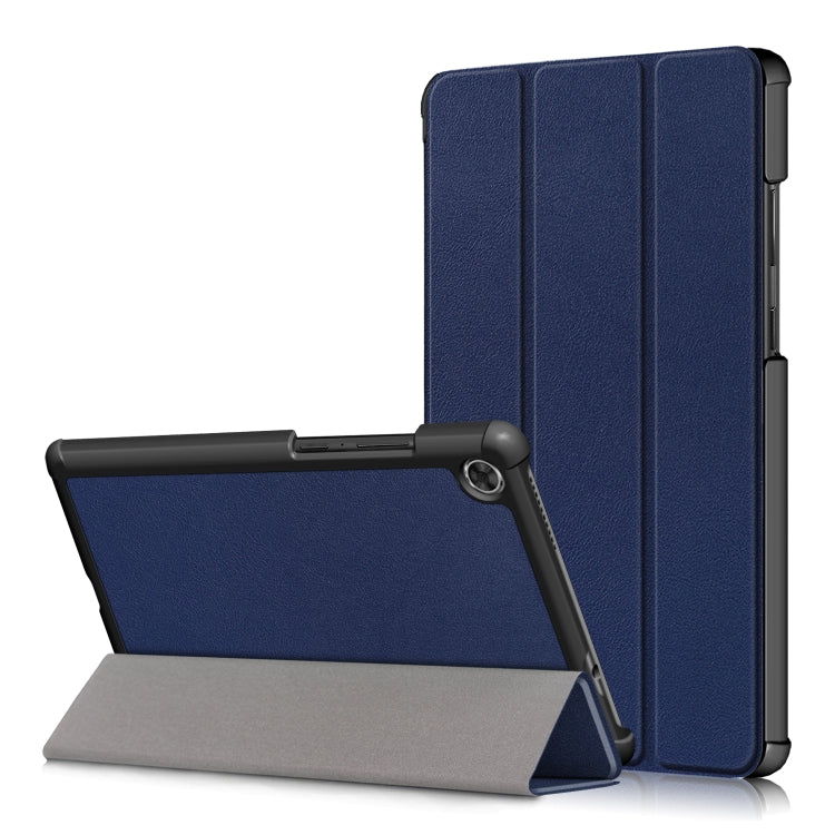 Per Lenovo Tab M8 Custer Texture Flip orizzontale Smart Custodia in pelle TPU con supporto a tre pieghe