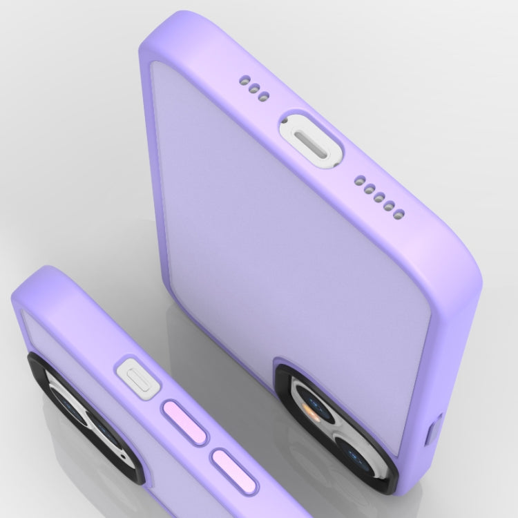 Custodia antiurto satinata traslucida per iPhone 13