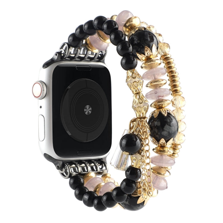 Cinturino con cinturino in perla per la serie Apple Watch, 7 41mm / 6&SE&5&4 40mm / 3&2&1 38mm, 7 45mm / 6&SE&5&4 44mm / 3&2&1 42mm