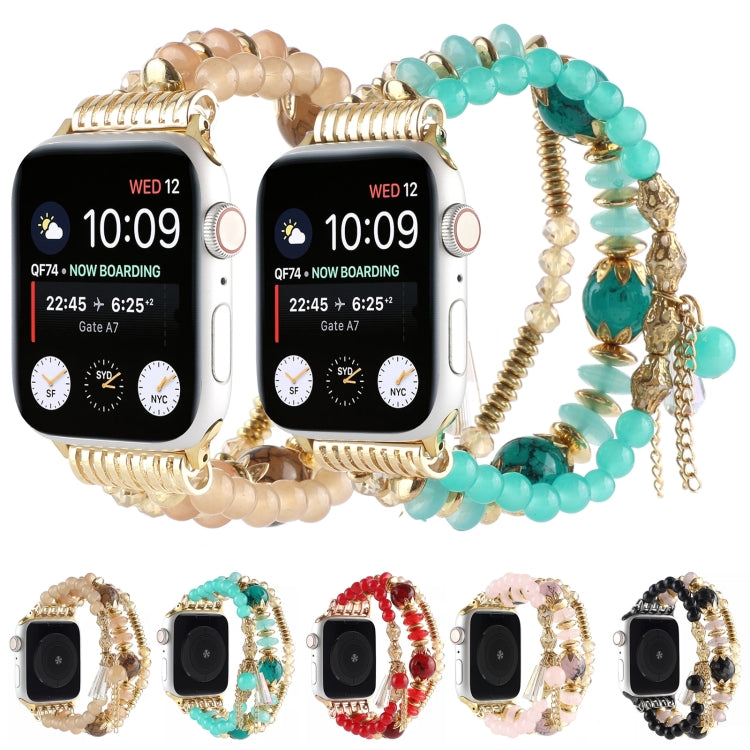 Cinturino con cinturino in perla per la serie Apple Watch, 7 41mm / 6&SE&5&4 40mm / 3&2&1 38mm, 7 45mm / 6&SE&5&4 44mm / 3&2&1 42mm