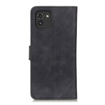 KHAZNEH Custodia per cellulare in pelle con vibrazione orizzontale a trama retrò, For Samsung Galaxy A03 166mm EU Version, For Samsung Galaxy A03 164mm Global Version, For Samsung Galaxy A13 4G