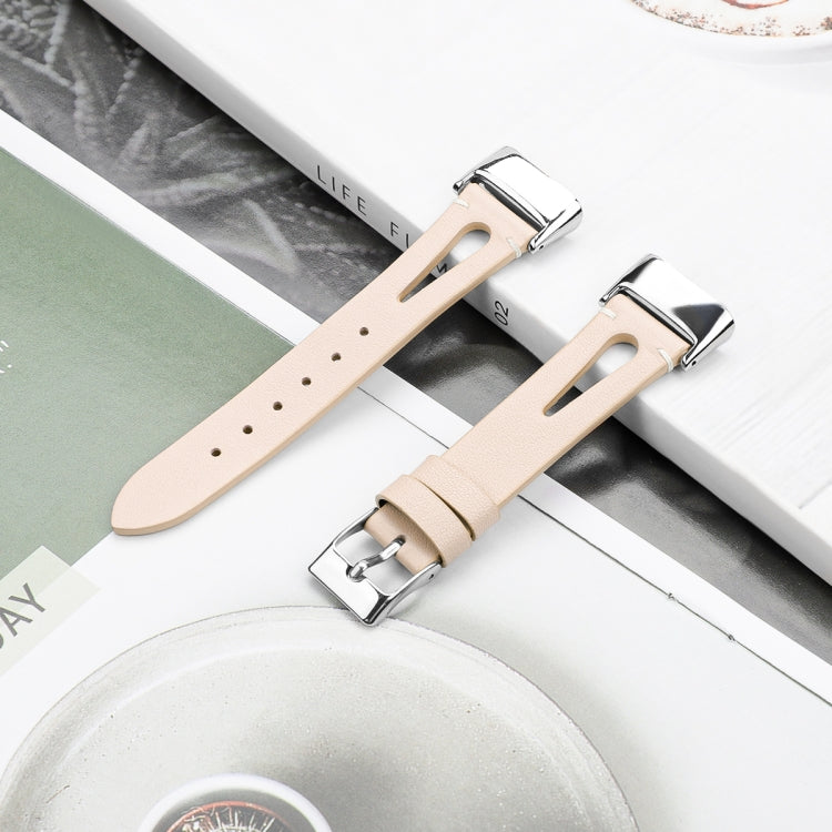 FC5-18 Cinturino in pelle con cinturino a punta, For Fitbit Charge 5