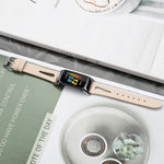 FC5-18 Cinturino in pelle con cinturino a punta, For Fitbit Charge 5