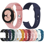 Per Samsung Galaxy Watch4 40 e 44 mm/Watch4 Classic 42 e 46 mm cinturino in silicone con fibbia inversa