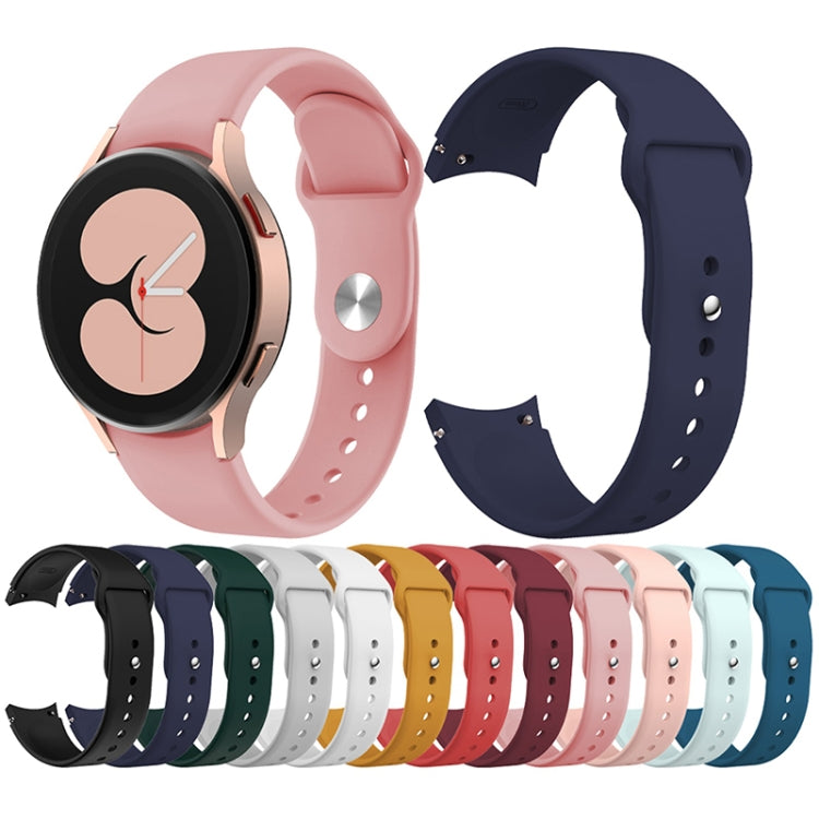 Per Samsung Galaxy Watch4 40 e 44 mm/Watch4 Classic 42 e 46 mm cinturino in silicone con fibbia inversa