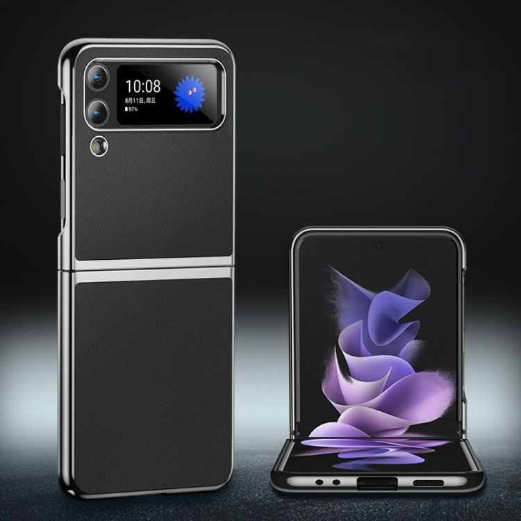 Custodia per telefono in pelle placcata, For Samsung Galaxy Z Flip3 5G, For Samsung Galaxy Z Fold3 5G