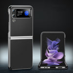 Custodia per telefono in pelle placcata, For Samsung Galaxy Z Flip3 5G, For Samsung Galaxy Z Fold3 5G