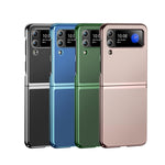 Custodia per telefono in pelle placcata, For Samsung Galaxy Z Flip3 5G, For Samsung Galaxy Z Fold3 5G