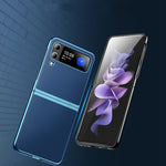 Custodia per telefono in pelle placcata, For Samsung Galaxy Z Flip3 5G, For Samsung Galaxy Z Fold3 5G