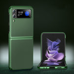 Custodia per telefono in pelle placcata, For Samsung Galaxy Z Flip3 5G, For Samsung Galaxy Z Fold3 5G