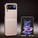 Custodia per telefono in pelle placcata, For Samsung Galaxy Z Flip3 5G, For Samsung Galaxy Z Fold3 5G