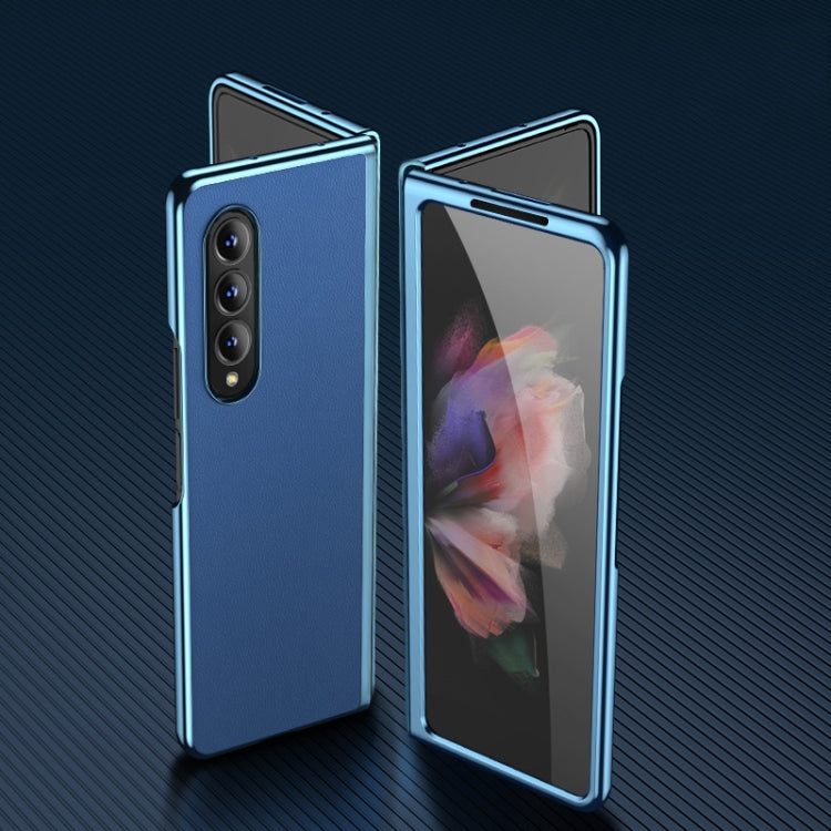 Custodia per telefono in pelle placcata, For Samsung Galaxy Z Flip3 5G, For Samsung Galaxy Z Fold3 5G
