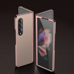 Custodia per telefono in pelle placcata, For Samsung Galaxy Z Flip3 5G, For Samsung Galaxy Z Fold3 5G