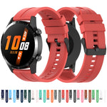 Cinturino con fibbia nera in silicone, For Huawei Watch GT 3 46mm/GT Runner