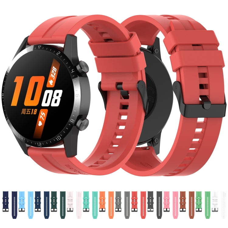 Cinturino con fibbia nera in silicone, For Huawei Watch GT 3 46mm/GT Runner