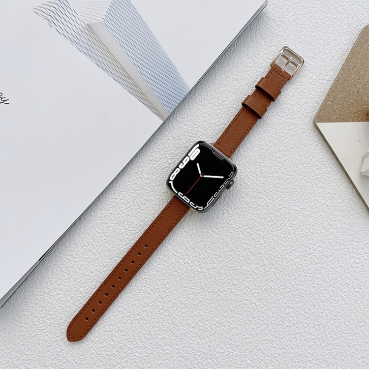 Cinturino in pelle per Apple Watch Series, 7 41mm / 6&SE&5&4 40mm / 3&2&1 38mm, 7 45mm / 6&SE&5&4 44mm / 3&2&1 42mm