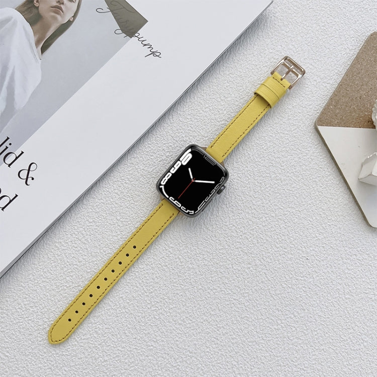 Cinturino in pelle per Apple Watch Series, 7 41mm / 6&SE&5&4 40mm / 3&2&1 38mm, 7 45mm / 6&SE&5&4 44mm / 3&2&1 42mm