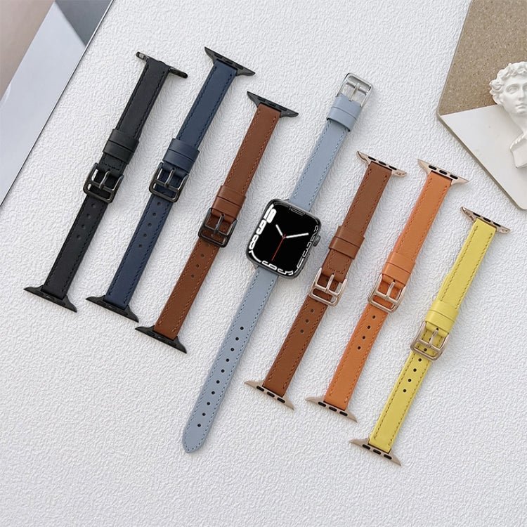 Cinturino in pelle per Apple Watch Series, 7 41mm / 6&SE&5&4 40mm / 3&2&1 38mm, 7 45mm / 6&SE&5&4 44mm / 3&2&1 42mm