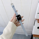 Cinturino in pelle per Apple Watch Series, 7 41mm / 6&SE&5&4 40mm / 3&2&1 38mm, 7 45mm / 6&SE&5&4 44mm / 3&2&1 42mm