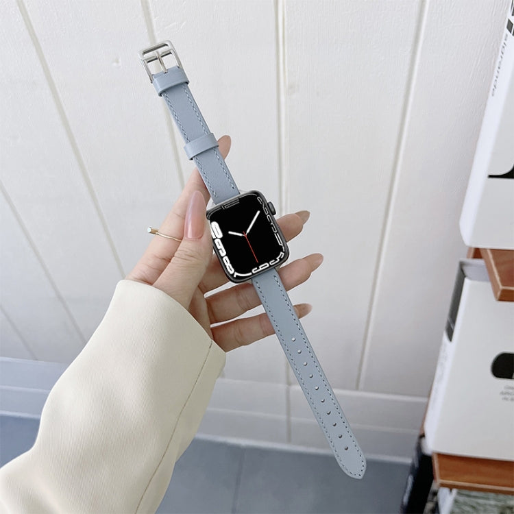 Cinturino in pelle per Apple Watch Series, 7 41mm / 6&SE&5&4 40mm / 3&2&1 38mm, 7 45mm / 6&SE&5&4 44mm / 3&2&1 42mm