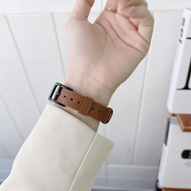 Cinturino in pelle per Apple Watch Series, 7 41mm / 6&SE&5&4 40mm / 3&2&1 38mm, 7 45mm / 6&SE&5&4 44mm / 3&2&1 42mm