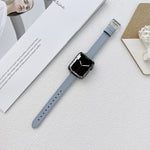 Cinturino in pelle per Apple Watch Series, 7 41mm / 6&SE&5&4 40mm / 3&2&1 38mm, 7 45mm / 6&SE&5&4 44mm / 3&2&1 42mm