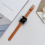 Cinturino in pelle per Apple Watch Series, 7 41mm / 6&SE&5&4 40mm / 3&2&1 38mm, 7 45mm / 6&SE&5&4 44mm / 3&2&1 42mm