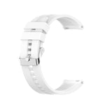 Cinturino con fibbia in silicone argento, For Huawei Watch GT 3 42mm