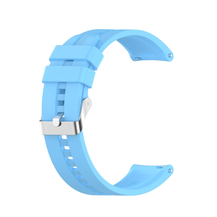 Cinturino con fibbia in silicone argento, For Huawei Watch GT 3 42mm
