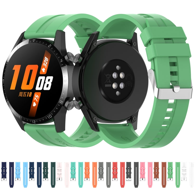 Cinturino con fibbia in silicone argento, For Huawei Watch GT 3 42mm