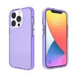 Custodia TPU trasparente con motivo a griglia per iPhone 13 Pro M