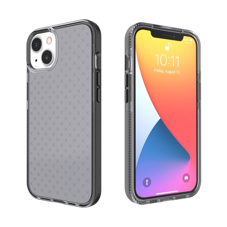 Custodia TPU trasparente con motivo a griglia per iPhone 13 Pro M