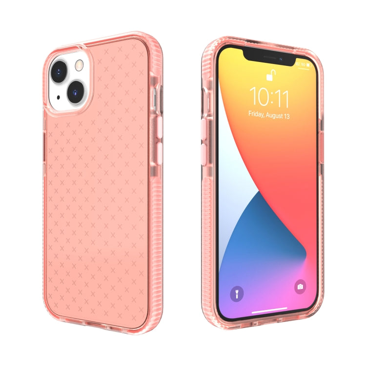 Custodia TPU trasparente con motivo a griglia per iPhone 13 Pro M