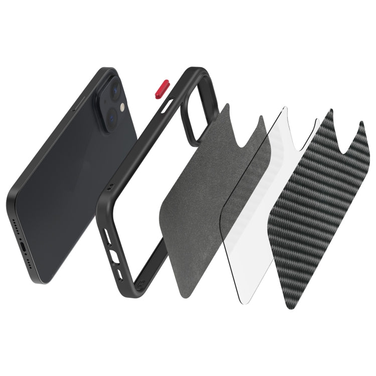 Custodia magnetica in fibra di carbonio per iPhone 13