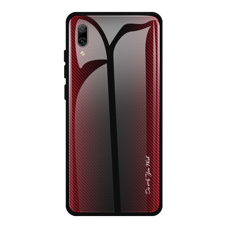 Custodia protettiva in vetro sfumato texture, For Huawei Enjoy 9 Plus / Y9 2019, For Huawei Enjoy 9s, For Huawei Mate 20 Pro, For Huawei P20 Pro