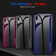 Custodia protettiva in vetro sfumato texture, For Huawei Enjoy 9 Plus / Y9 2019, For Huawei Enjoy 9s, For Huawei Mate 20 Pro, For Huawei P20 Pro