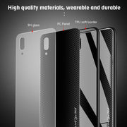 Custodia protettiva in vetro sfumato texture, For Huawei Enjoy 9 Plus / Y9 2019, For Huawei Enjoy 9s, For Huawei Mate 20 Pro, For Huawei P20 Pro