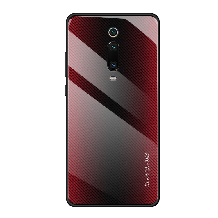 Custodia protettiva in vetro sfumato texture, For Huawei Nova 5i Pro, For Xiaomi Redmi K20 / K20 Pro / 9T, For Xiaomi Redmi Note 7, For Xiaomi CC9 Pro
