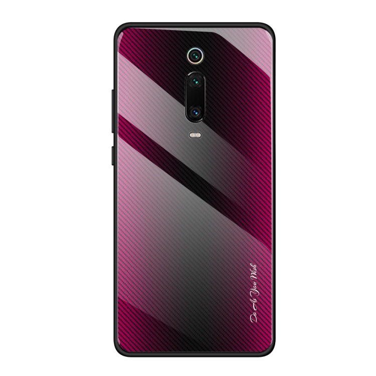 Custodia protettiva in vetro sfumato texture, For Huawei Nova 5i Pro, For Xiaomi Redmi K20 / K20 Pro / 9T, For Xiaomi Redmi Note 7, For Xiaomi CC9 Pro