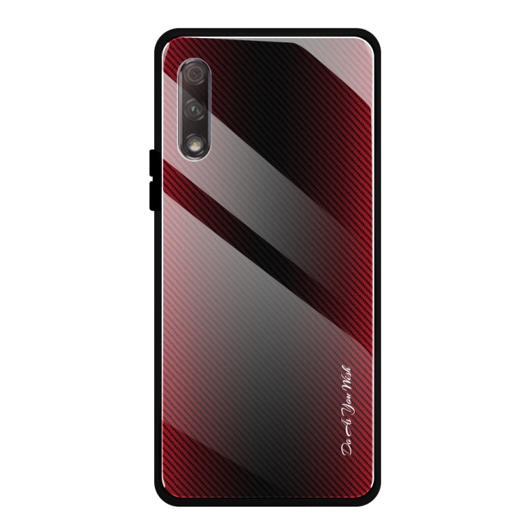 Custodia protettiva in vetro sfumato texture, For Honor 9X, For OnePlus 7, For Huawei Mate 30 Pro, For Huawei P30 Pro
