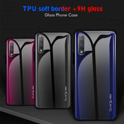 Custodia protettiva in vetro sfumato texture, For Honor 9X, For OnePlus 7, For Huawei Mate 30 Pro, For Huawei P30 Pro